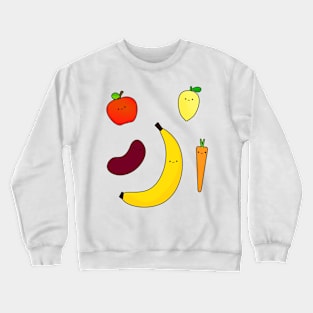 Cute Fruits & Vegetables Crewneck Sweatshirt